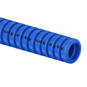 Eletroduto Corrugado Tigreflex Azul 25mmx50m