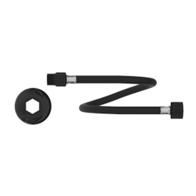 Engate Flexível de PVC Censi Preto Fosco 40cm