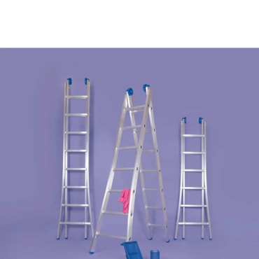 Escada Mor Extensiva 2X8 Aluminio