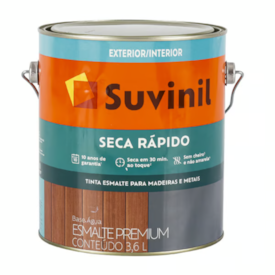 Esmalte Acetinado Premium Seca Rápido Suvinil 3,6L Branco