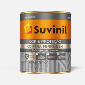 Esmalte Brilhante Contra Ferrugem Branco 900mL Suvinil