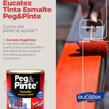 Esmalte Brilhante Peg Pinte Tabaco 3,6L Eucatex