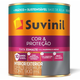 Esmalte Cor e Proteção Fosco Base Agua Branco 900ml