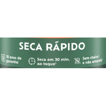 Esmalte Seca Rápido Base Agua Acetinado Branco lata 900ml