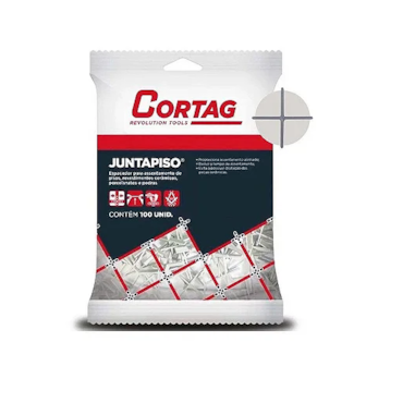 Espaçador Juntapiso Cortag 1,5mm 100 unidades