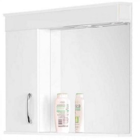 Espelheiro Rorato Monaco Branco 59,5cm com Lampada Led