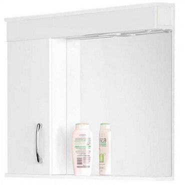 Espelheiro Rorato Monaco Branco 59,5cm com Lampada Led
