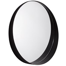 Espelho Mart 10509 em Metal Preto 60cm