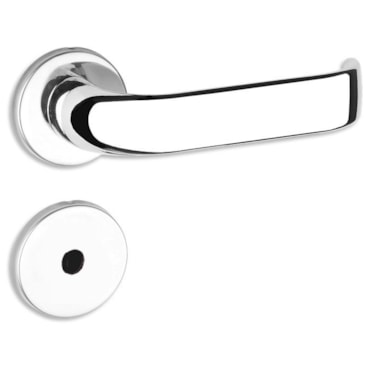 Fechadura Brava - Banheiro - Roseta Cromado Haga 40 mm Fechadura Brava - Banheiro - Roseta Cromado Haga 40 mm