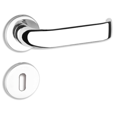 Fechadura Brava Interna Cromada Roseta 527 Haga Fechadura Brava Interna Cromada Roseta 527 Haga