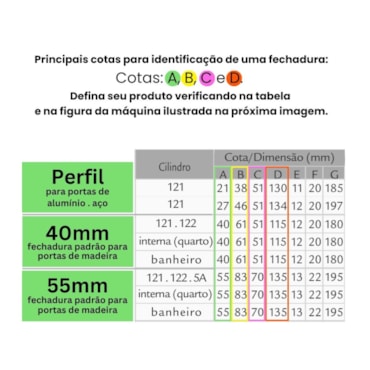 Fechadura Haga Click Externa Espelho 280 23437B