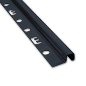 Filete P Mozaik Preto em Aço Inox 1,25x120cm