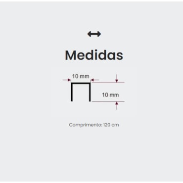 Filete PP1 Mozaik Ouro Matte em Aço Inox 1x120cm