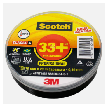 Fita Isolante Scotch 33+ 19mm X 20m 3M