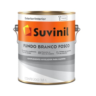 Fundo Branco Fosco Suvinil Galão 3,6L Fundo Branco Fosco Suvinil Galão 3,6L