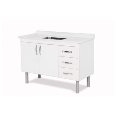 Gabinete Rorato Toquio 116cm Branco Gabinete Rorato Toquio 116cm Branco