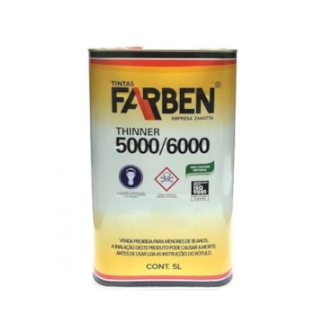 Galão Farben Thinner 5000 5L