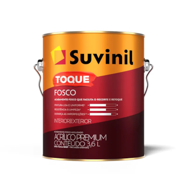 Galão Suvinil Toque Fosco Palha 3,6L