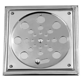 Grelha Dinox 1118-A 304 com Caixilho 10x10cm