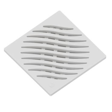 Grelha Ecológica Quadrada Branca Tigre 100mm Grelha Ecológica Quadrada Branca Tigre 100mm