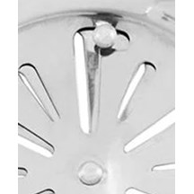 Grelha Hidráulica Inox 15cm 2114 com Caixilho Cromado