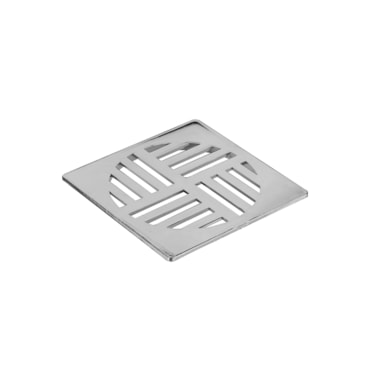 Grelha Krona Quadrada Cromada para Caixa Sifonada 150mm Grelha Krona Quadrada Cromada para Caixa Sifonada 150mm