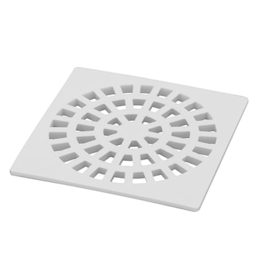 Grelha Quadrada Branca Krona 150mm