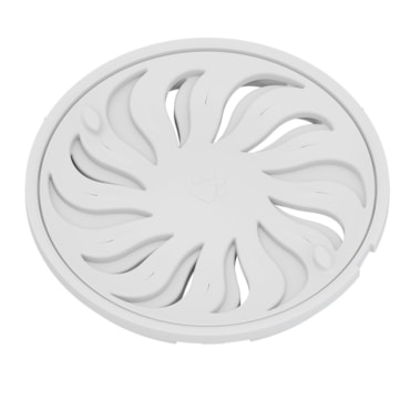 Grelha Redonda Abre e Fecha Branca Tigre 100mm Grelha Redonda Abre e Fecha Branca Tigre 100mm