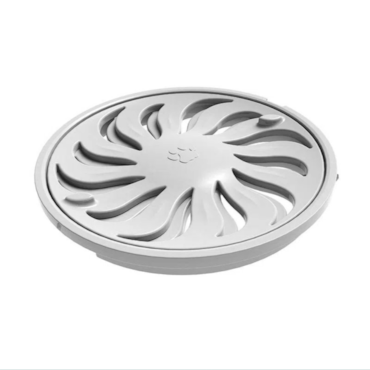 Grelha Redonda Abre e Fecha Branca Tigre 150mm Grelha Redonda Abre e Fecha Branca Tigre 150mm