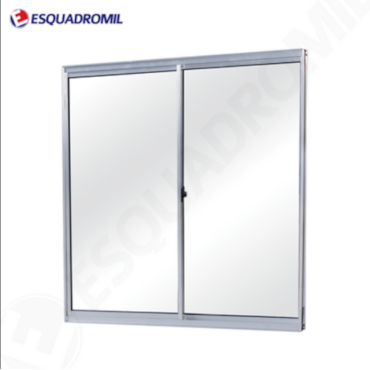 Janela de Alumínio de Correr 2 Folhas Esquadromil 100X120cm Janela de Alumínio de Correr 2 Folhas Esquadromil 100X120cm