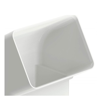Joelho 60° Aquapluv Retangular Style Branco