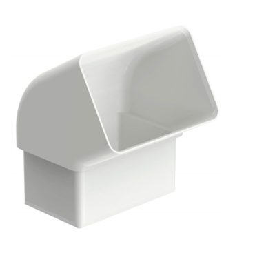 Joelho 60° Aquapluv Retangular Style Branco Joelho 60° Aquapluv Retangular Style Branco