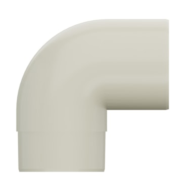 Joelho 90° Circular Aquapluv Style Branco Tigre
