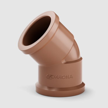Joelho de 45° Soldável 110mm Krona Joelho de 45° Soldável 110mm Krona