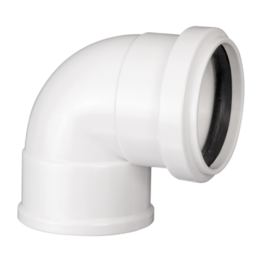 Joelho de 90° c/ Anel 40x40 Krona Branco
