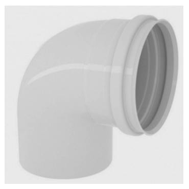 Joelho PVC de 90° Esgoto Simples 75mm Tigre