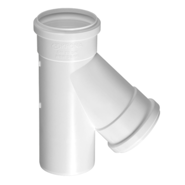 Junção Invertida Esgoto Primário 75x50mm Krona Junção Invertida Esgoto Primário 75x50mm Krona