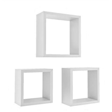 Kit 3 Nichos Prat-k Decorare Branco Kit 3 Nichos Prat-k Decorare Branco