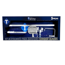 Kit Banheiro Acessório 5 Peças 9020 Stander Quadra Talita