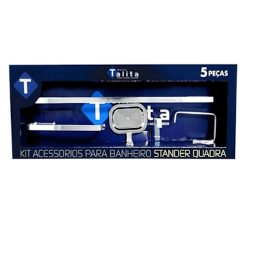 Kit Banheiro Acessório 5 Peças 9020 Stander Quadra Talita Kit Banheiro Acessório 5 Peças 9020 Stander Quadra Talita