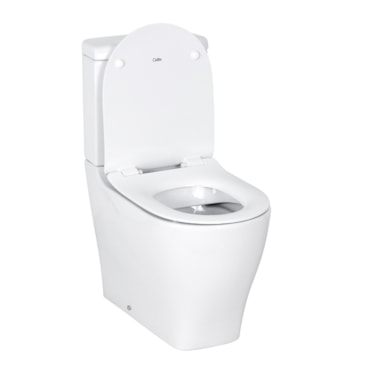 Kit Celite Slim Vaso Sanitário com Caixa Acoplada e Assento Duplo Branco 3/6L