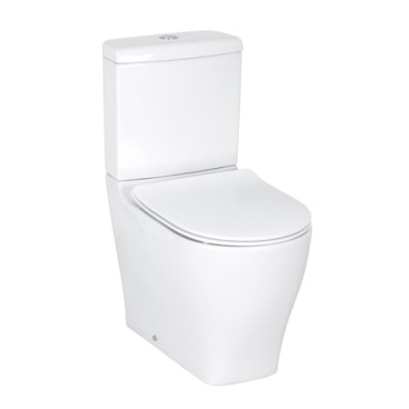 Kit Celite Slim Vaso Sanitário com Caixa Acoplada e Assento Duplo Branco 3/6L