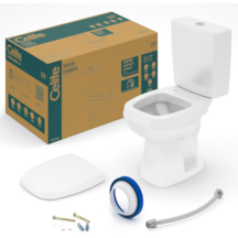 Kit City de Vaso Sanitário com Caixa Acoplada, Assento e itens de instalação