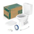 Kit de Bacia com Caixa Acoplada Like Assento PP...