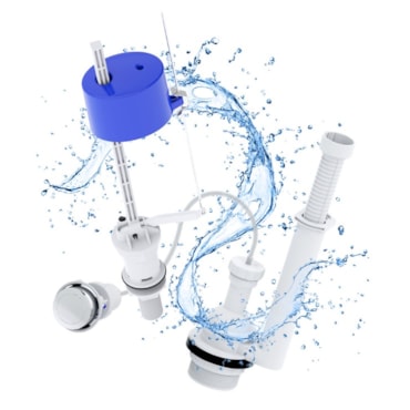 Kit Descarga / Mecanismo Completo para Caixa Acoplada Pop Flux & Pneumático Censi Kit Descarga / Mecanismo Completo para Caixa Acoplada Pop Flux & Pneumático Censi