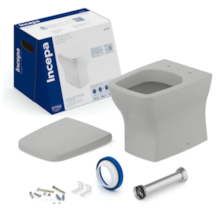 Kit Incepa Bacia Convencional e Assento Termofixo Boss Branco