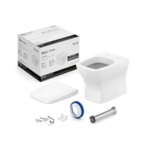 Kit Incepa Boss Vaso Sanitário Convencional com Assento Sanitário Branco