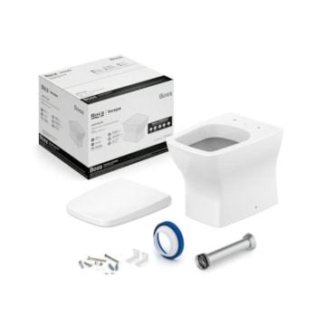 Kit Incepa Boss Vaso Sanitário Convencional com Assento Sanitário Branco