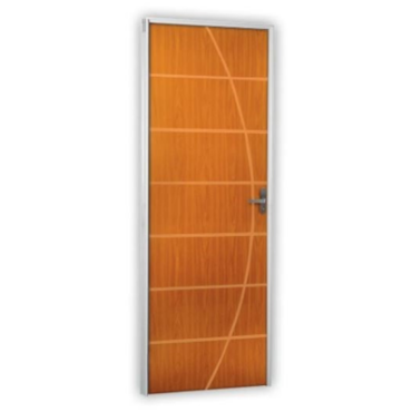 Kit Porta Com Batente Neblina 215Cm x 85Cm MGM Mogno