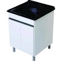 Kit Rorato Lavanderia Amelia com Tanque 61,5x61 Preto